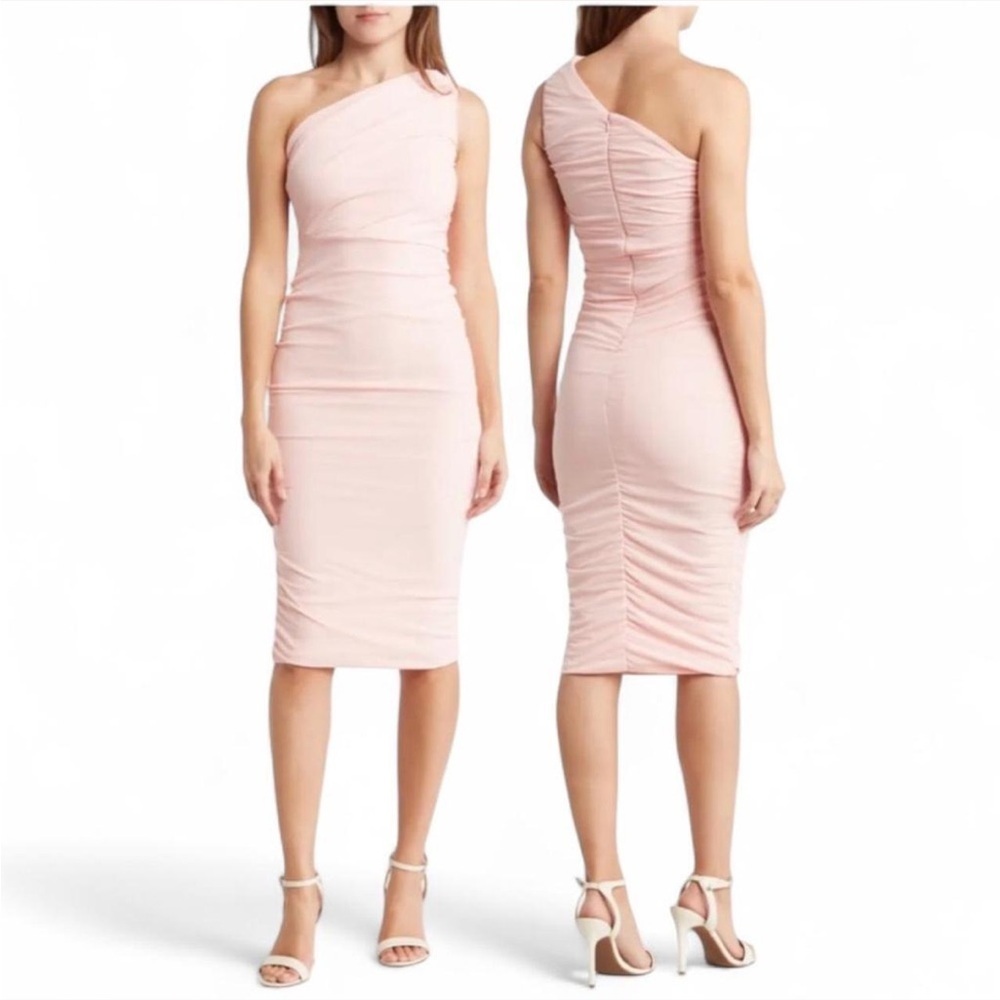 Love By Design Light Pink One-Shoulder Dress